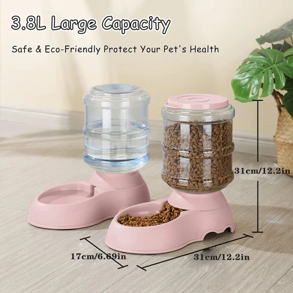 Automatic Water Dispenser Large Capacity Pet Feeder Small Dog Food Bowl  Cat Feeder Drinking Bowl Pet Feeding Drinker Water Bowl - Image 2