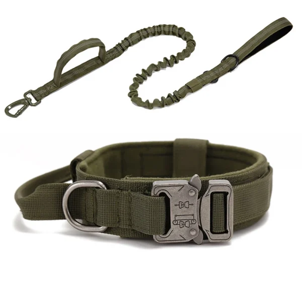 Pet Dog Collar Leash Set Nylon Material Durable Dog Collar Reflective Leash Pet Tactical Training Dog Collar Large Dog Leash Set - Image 7