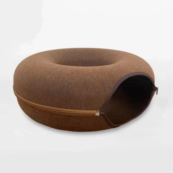 Donut Cat Bed Interactive Tunnel Pet Felt Indoor Toys Cats House Kitten Training Toy Cat Kennel Pets Supplies - Image 11
