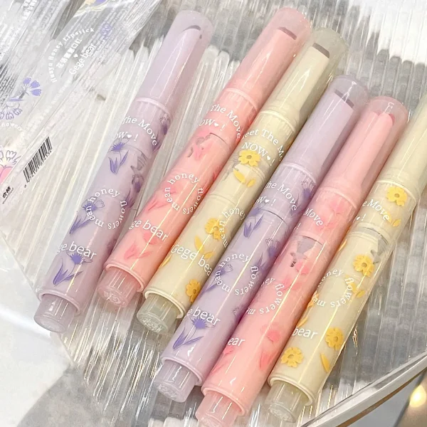 Water-light Lip Glaze Mirror Glitter Lip Tint Long Lasting Moisturising Love Heart Shape Solid Lipstick Pen Lips Makeup Cosmetic - Image 3