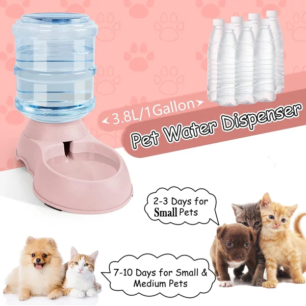 Automatic Water Dispenser Large Capacity Pet Feeder Small Dog Food Bowl  Cat Feeder Drinking Bowl Pet Feeding Drinker Water Bowl - Image 4