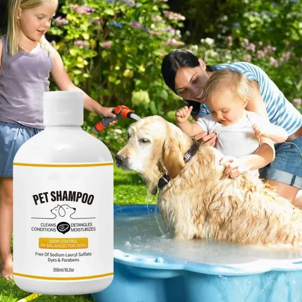 Dog Shampoo 300ml Conditioner Shampoo for Itchy Skin Relief Pet Cleaning Solution Soothes Itchy Skin Pet Bathing Shampoo - Image 3