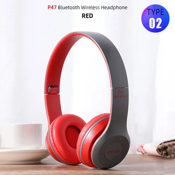 Foldable Sport Earphone HiFi Headset Wireless Headphones Bluetooth Music Headset Over Ear Bass Earphone With Mic Support TF Card - Image 11