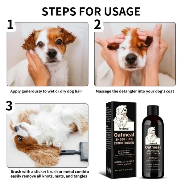 Dog Conditioner Shampoo Gentle Non Irritating Deep Cleaning Moisturizing Deodorant Hair Nursing Care Dog Shower Gel Pet Products - Image 3