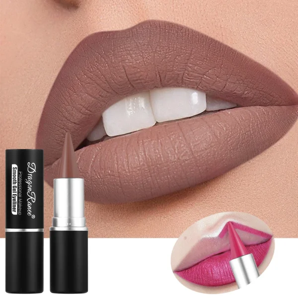 Matte Lip Liner, Long-Lasting and Durable, Automatic Rotating Wax Texture, Suitable for All Skin Types, Multi-Purpose, Suitable for Eyeliner Holiday Party Lipstick - Image 6