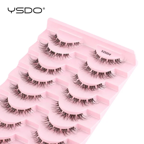 YSDO Half Eyelashes 3/10 pairs Natural Full False Eyelashes 3d Lashes  Cat Eye Fake Eyelashes Extension Faux Cils Makeup Tools - Image 2