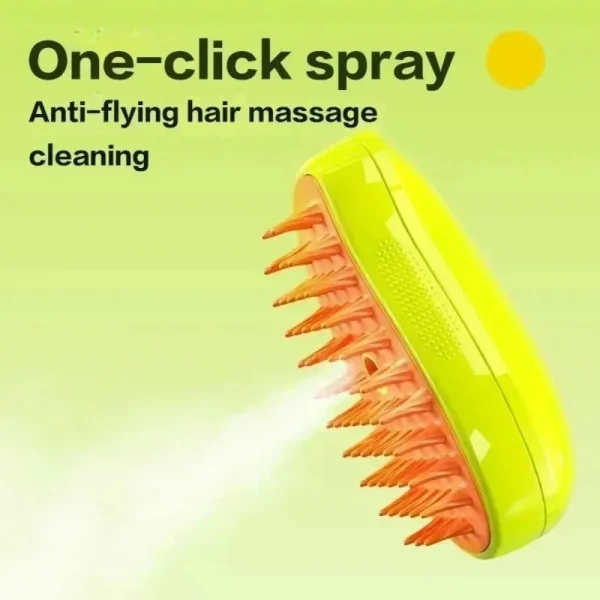 Cat Dog Steamy Brush Steam Brush Electric Sprayer for Massage Pet Grooming Tool Shedding 3 in 1 Electric Sprays Massage Combs - Image 4