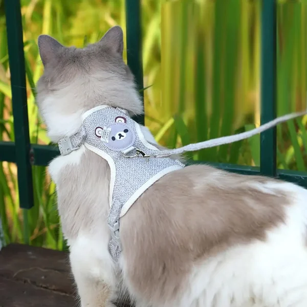 Undershirt Style Pet Leash Adjustable Cat Dog Harness Breathable Leash  Convenient Pet Vest For Small Dog Cat Supplies - Image 3