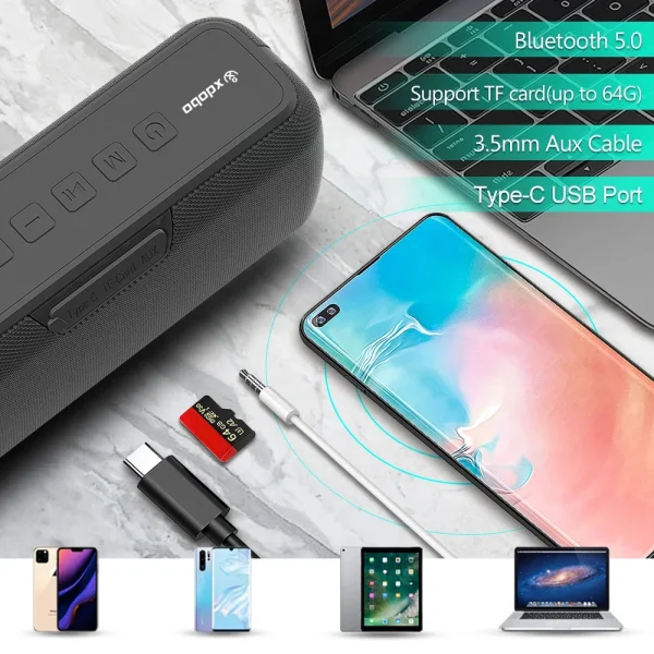 Xdobo X8 II 60W Portable Bluetooth-Compatible Speakers 6600mAh Bass Sound Box Wireless Waterproof TWS Boombox - Image 6