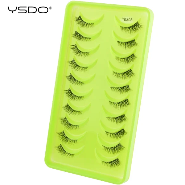 YSDO Half Eyelashes 3/10 pairs Natural Full False Eyelashes 3d Lashes  Cat Eye Fake Eyelashes Extension Faux Cils Makeup Tools - Image 17