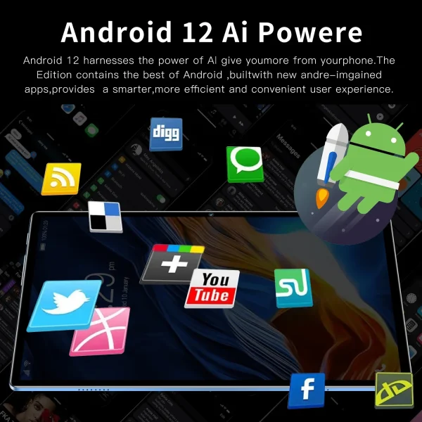 2025 Android 12.0 Tablet PC 10.1 Inch 12GB RAM 512GB ROM WIFI GPS 4G LTE Phone Tablet Gifts Tablet - Image 6