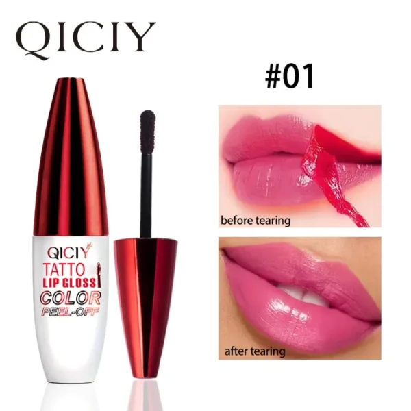 4 Color Liquid Peel-off Lip Gloss Waterproof Long-lasting Matte Lipstick Non-stick Cup Makeup Moisturizing Lip Tattoo Pigment - Image 9