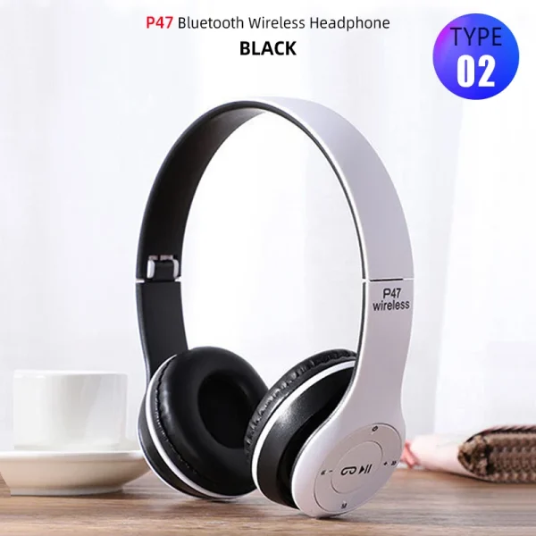 Foldable Sport Earphone HiFi Headset Wireless Headphones Bluetooth Music Headset Over Ear Bass Earphone With Mic Support TF Card - Image 12