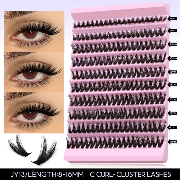 DIY Lash Extension Kit Individual Eyelash Extension Kit Cluster Lashes Kit Lash Glue Remover for Eyelash Extensions Makeup - Image 15