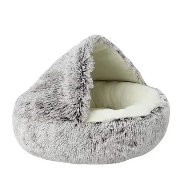 Cat Bed Pet Mattress Warm Soft Plush Pet Bed with Cover Round  Cat Dog  Sleeping Nest Cave for Small Dogs kitten - Image 10