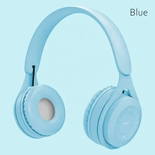 Headphones Kids Wireless Bluetooth Earphones Stereo Foldable Helmets Gaming Headsets Over-ear Headphones for Android ios - Image 9